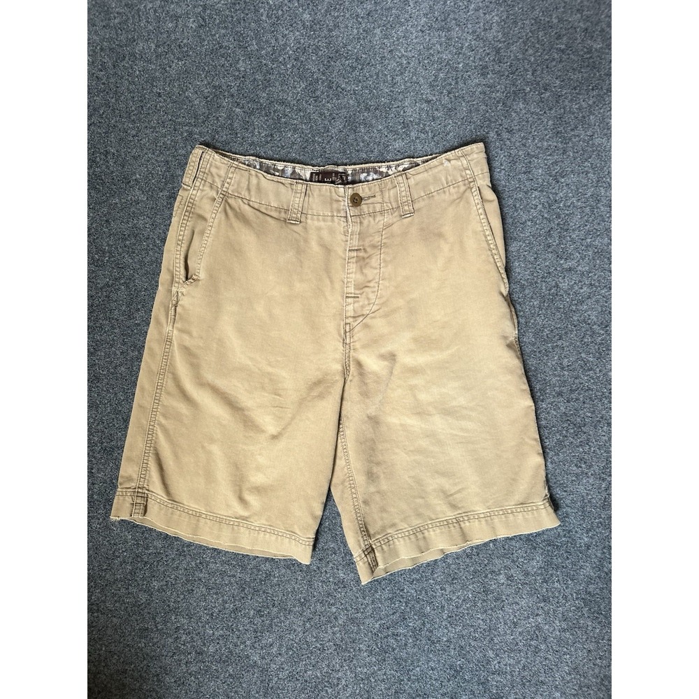 American Eagle Outfitters Men's Shorts- Khaki - Button Fly, Draw String- Size 30